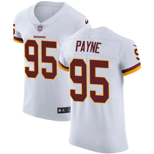 Nike Redskins #95 Da'Ron Payne White Men's Stitched NFL Vapor Untouchable Elite Jersey